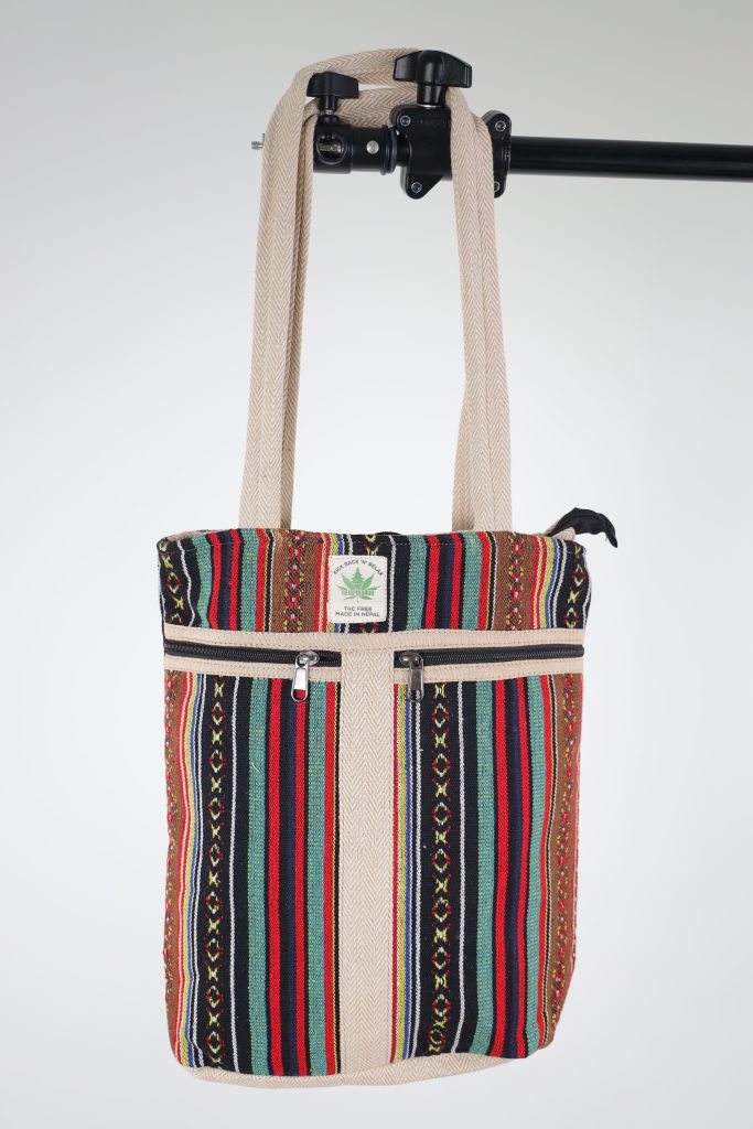 Multicolor Hemp Handbag