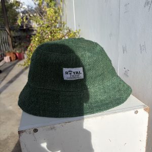 💚 Green Hemp Bucket Hat — “Royal Hemp Forest”