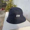 🔵 Dark Blue Hemp Bucket Hat — “Royal Hemp Midnight”