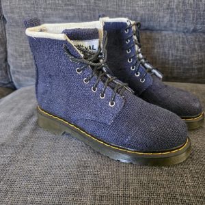 Blue Hemp Trekking Boot — the bold, textured, adventure‑ready colourway of Hempmandu.
